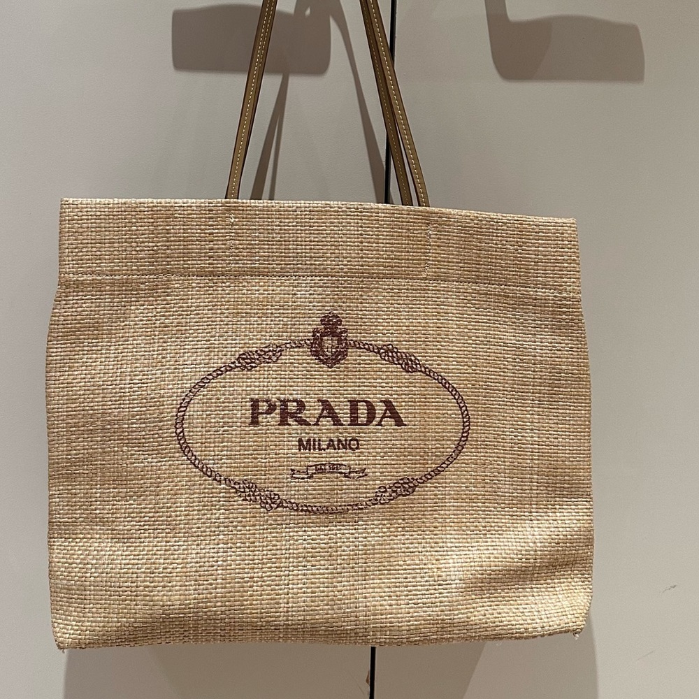 Prada Raffia tote BRAND NEW large